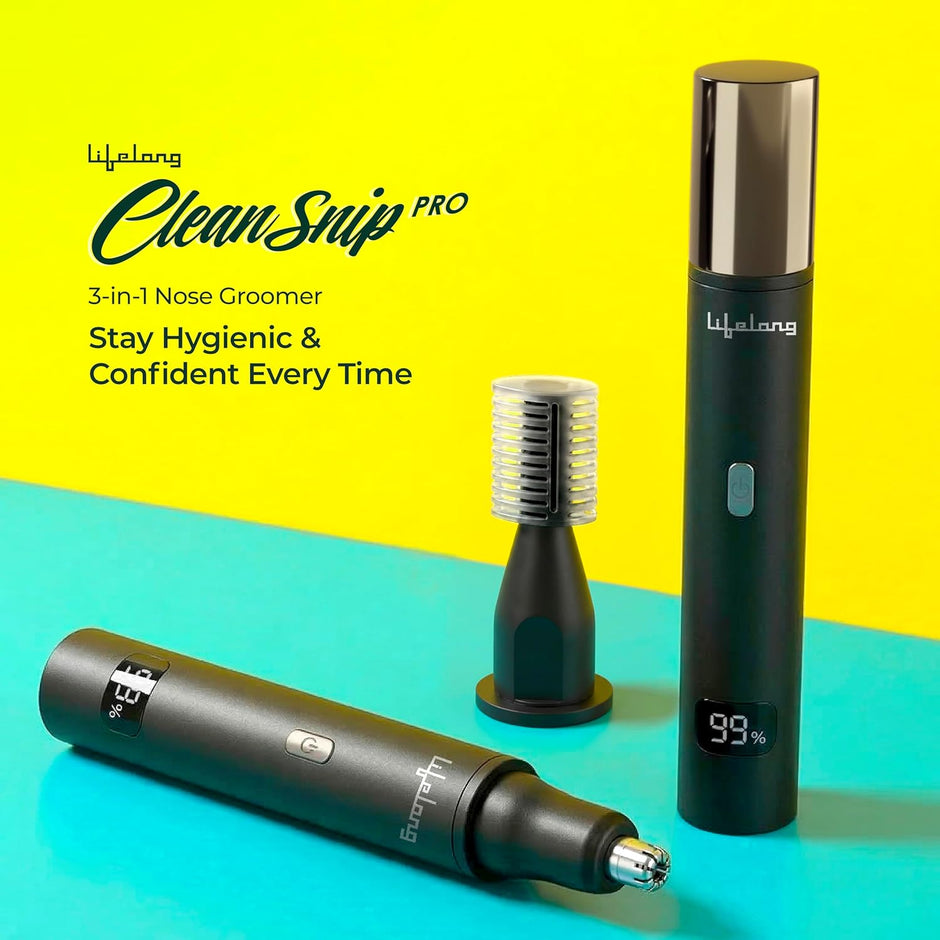 Lifelong Rechargeable Nose & Ear Trimmer for Men & Women with 1.5Hr Runtime