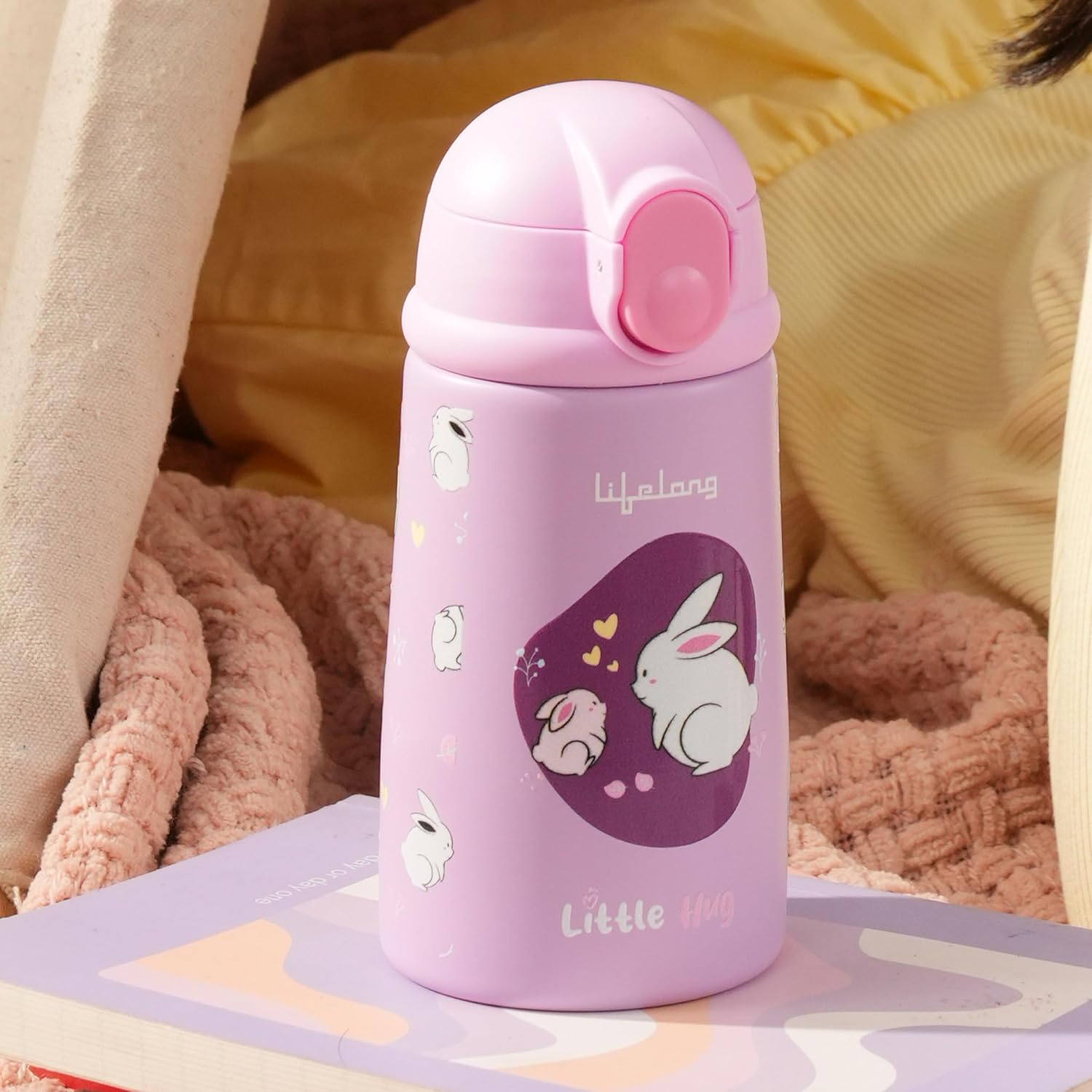 Lifelong Kids Double Walled Vacuum Insulated Bottle with Sippy Sipper