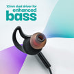 Vibez by Lifelong 2-in-1 Wireless & Wired Earphones with Extra Bass