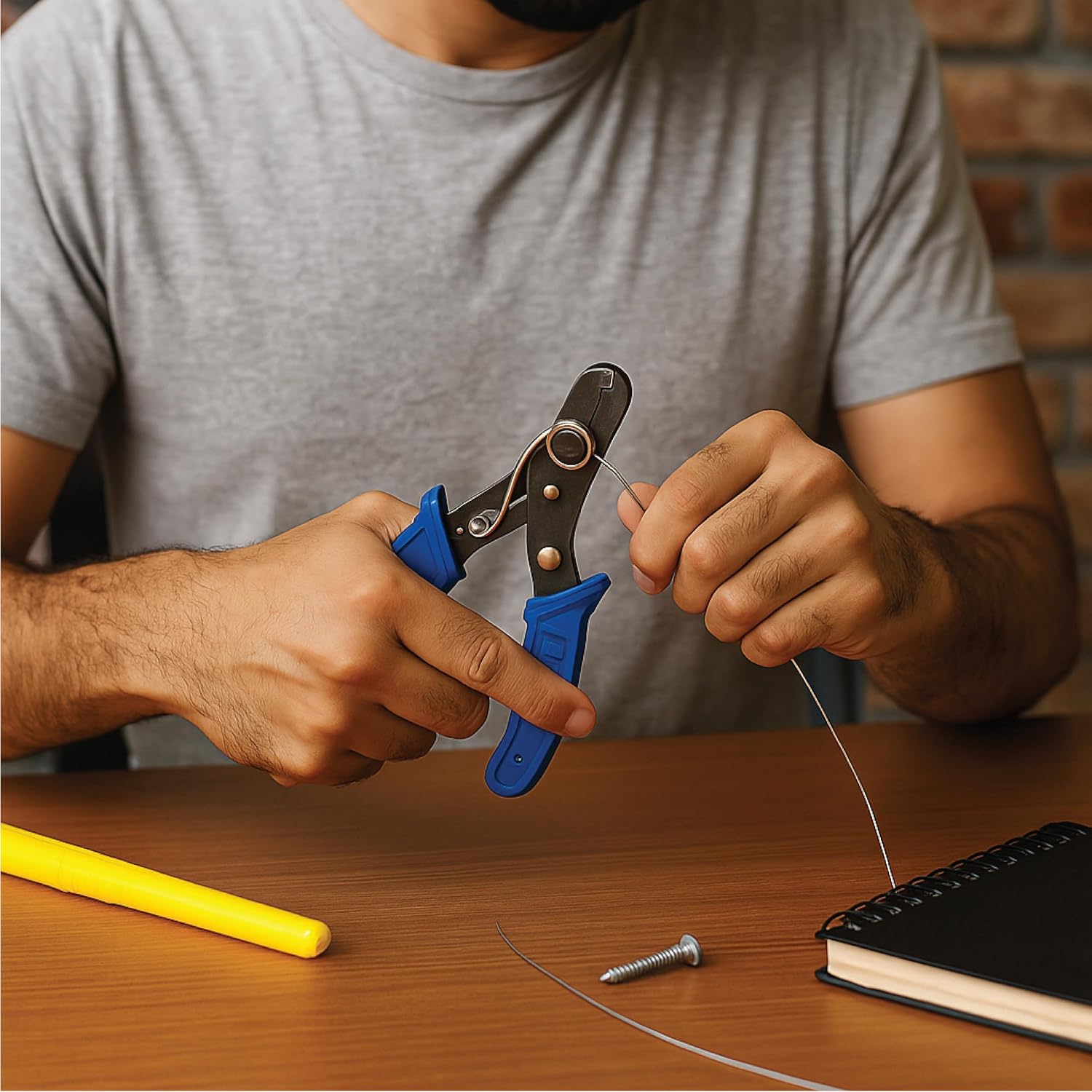 Lifelong Wire Stripping Plier with Cutter, Multipurpose Electrical Hand Tool