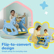 Lifelong 2-in-1 Rocking Horse & Study Table for Kids 1-5 Yrs, BIS Certified (LLCRK01)