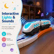 Lifelong Space Theme Train Set with Lights, Sounds & DIY Track Play for Kids