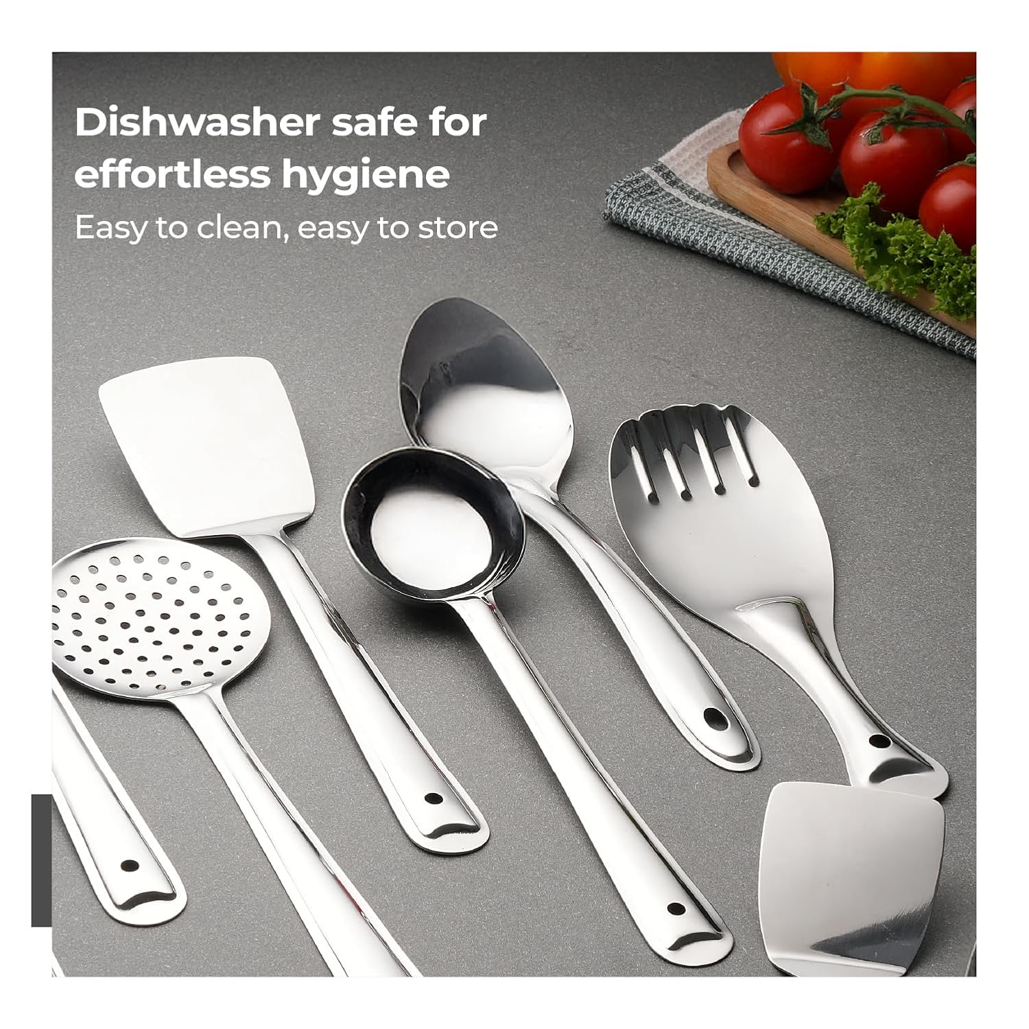 Lifelong Spoon Set for Home & Kitchen | Stainless Steel Tables Spoons Set of 12 for Dining | 16 cm Spoons Set | Mirror Polished Durable Spoon Set with Smooth Edges (LLCTSP12, Silver)