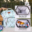 Lifelong Cuppy Baby Diaper Bag Backpack for Moms (Green) | Large Waterproof Travel Bag with 15 Pockets, Rain Cover & Changing Mat | Stylish & Spacious