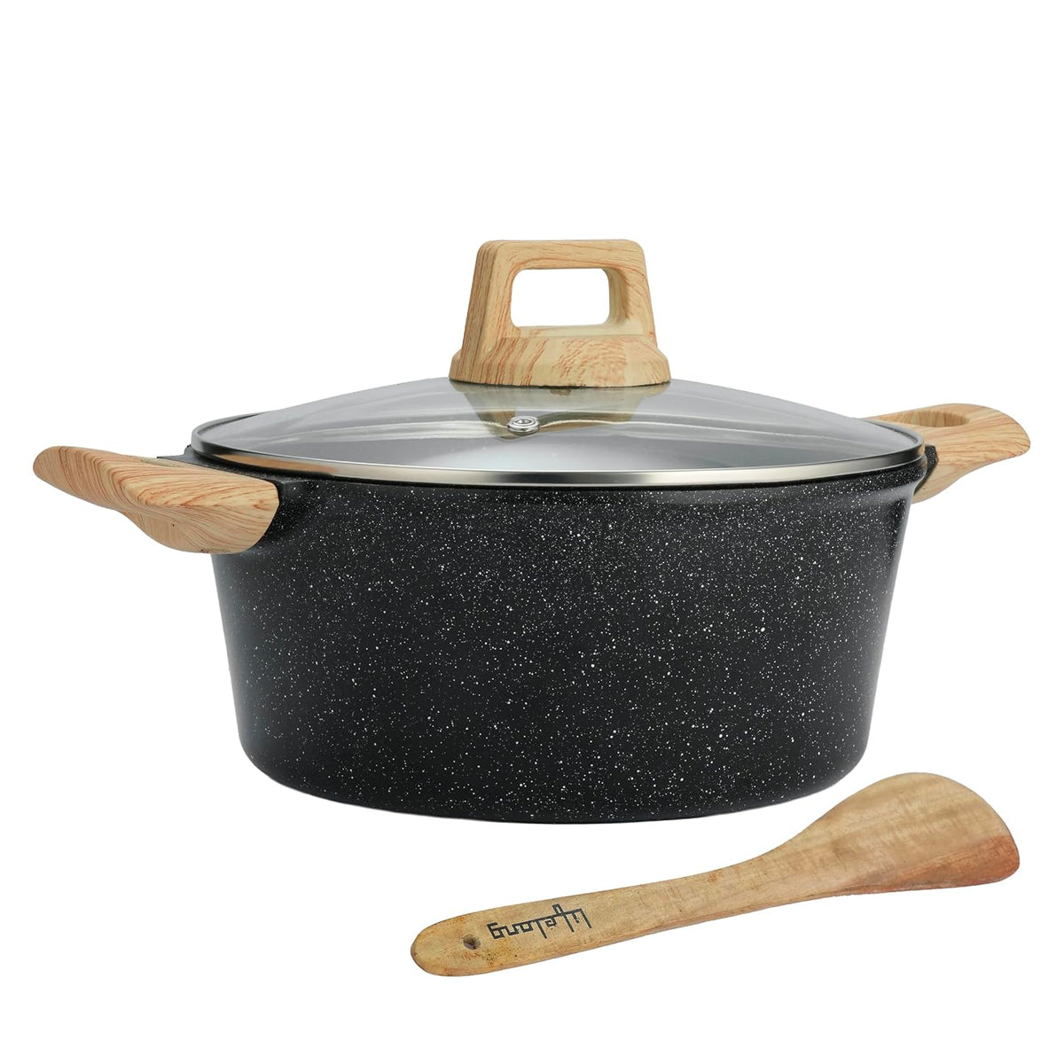 4L Diecast Aluminium Casserole with Wooden Handle