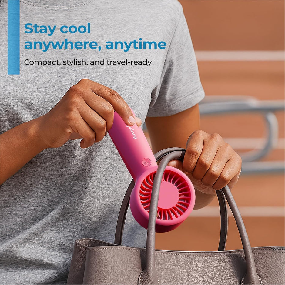 Lifelong Hand Fan | Portable Rechargeable Fan with 2000mAh Battery