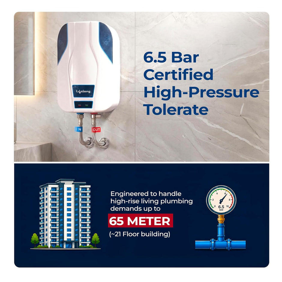 Lifelong Veloz 5.9L 3000W Instant Water Heater Geyser