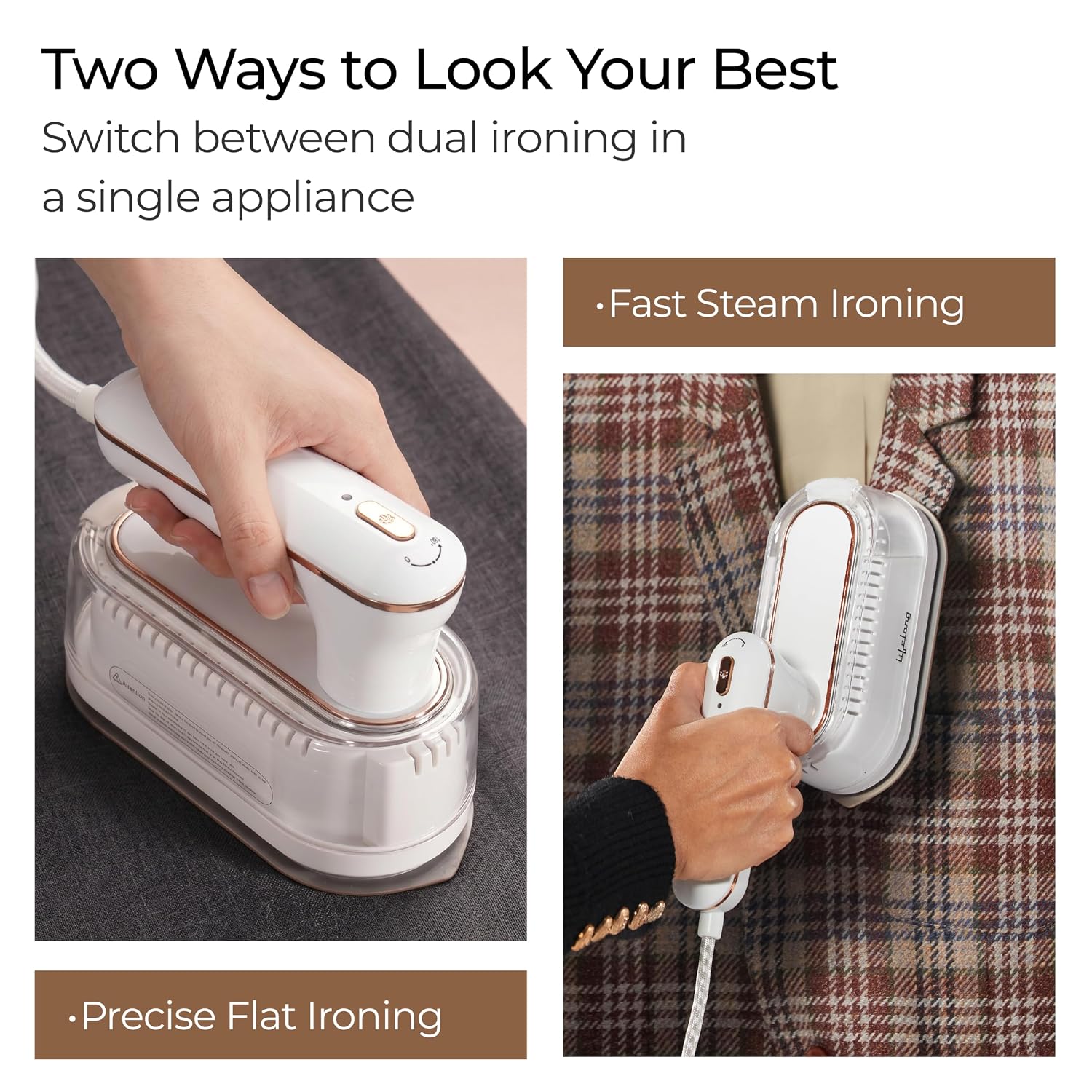 Lifelong 1250 Watt Garment Steamer for Clothes | Handheld Garment Steamer with Rest Stand for Iron