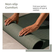 Yoga Mat with Carry Bag – 5mm Thick TPE, Non-Toxic & Sweat-Resistant (Olive Green)
