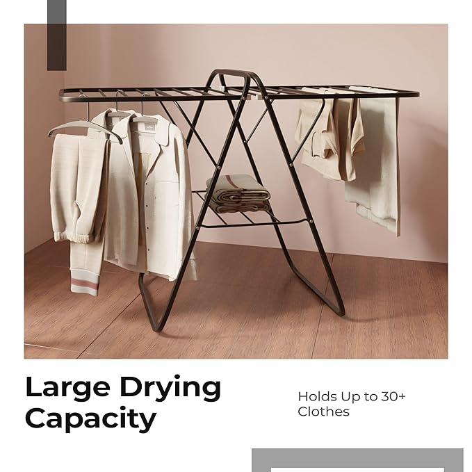 Lifelong Foldable Cloth Drying Stand – Durable, Space-Saving Laundry Rack