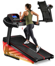 Lifelong 5HP Peak Motorized Treadmill for Home | 12% Auto Incline | 12 Preset Programs | 14 km/h Speed | 110 kg Capacity | LCD Display| Hydraulic Fold | Wide Running Belt | Bluetooth & FitShow App Black