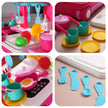 Lifelong Big Kitchen Play Set with Portable Suitcase & 28 Cooking Accessories