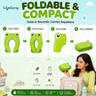 Lifelong Cuppy Foldable Baby Toilet Training Seat 1+ Yrs, Portable Travel Potty, Non-Slip Grip – Green