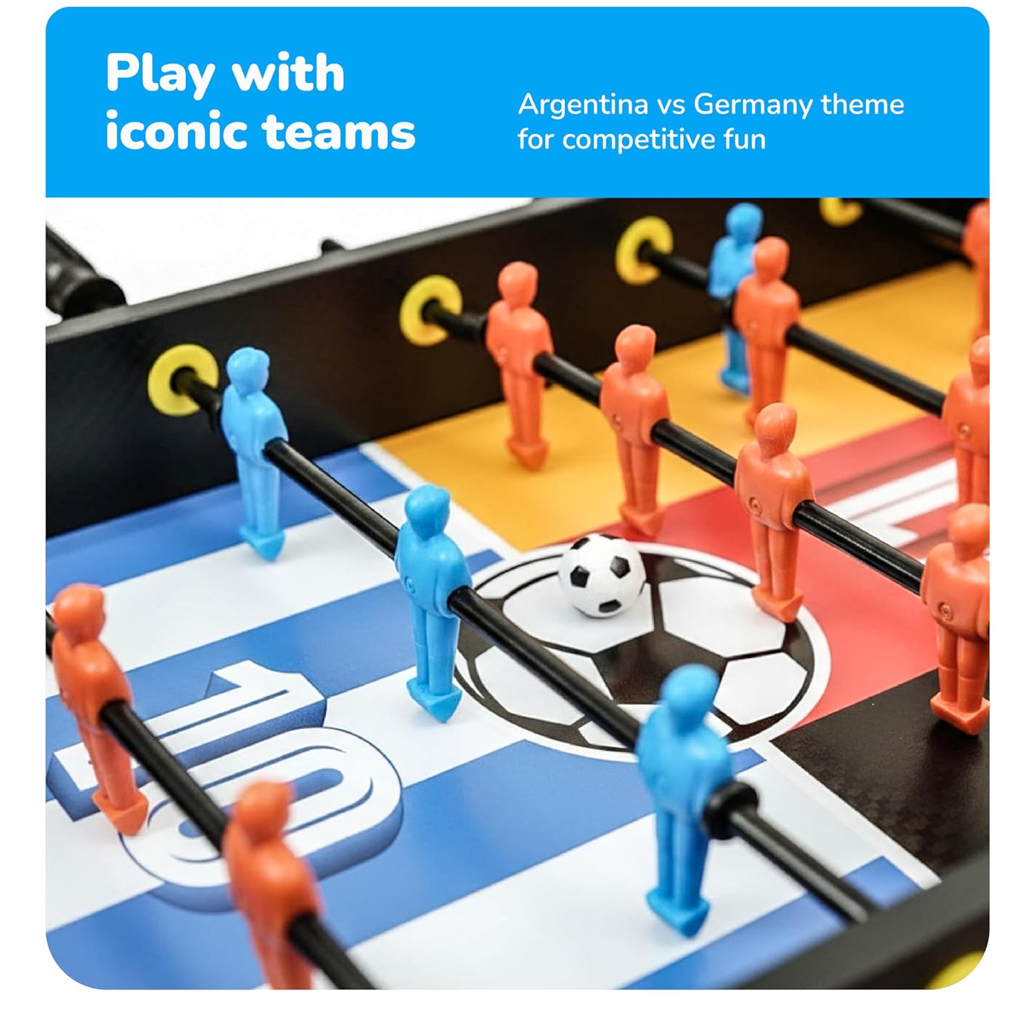 Lifelong 3-in-1 Foosball Table with Chess & Ludo for Indoor Outdoor Fun