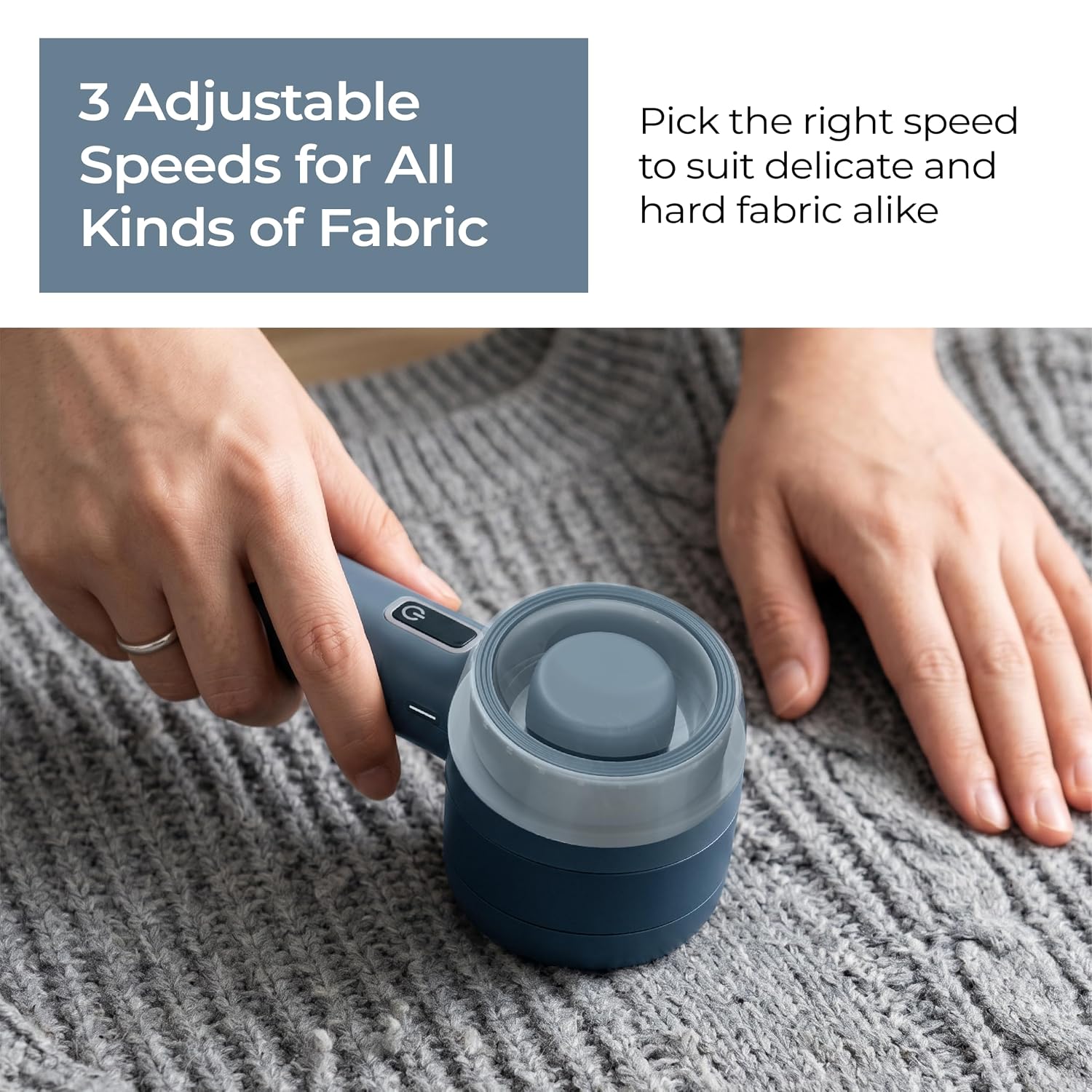 Lifelong Electric Lint Remover with Digital Display | 3 Speeds, 6800RPM, 6-Leaf Blade