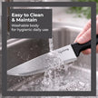 Lifelong Professional 3-Piece Knife Set for Kitchen Use | High Carbon Stainless Steel Chef Utility & Santoku Knives | Ergonomic Blue Handles | Sharp Knives Set for Home & Cooking (LLCTKF03, Blue)
