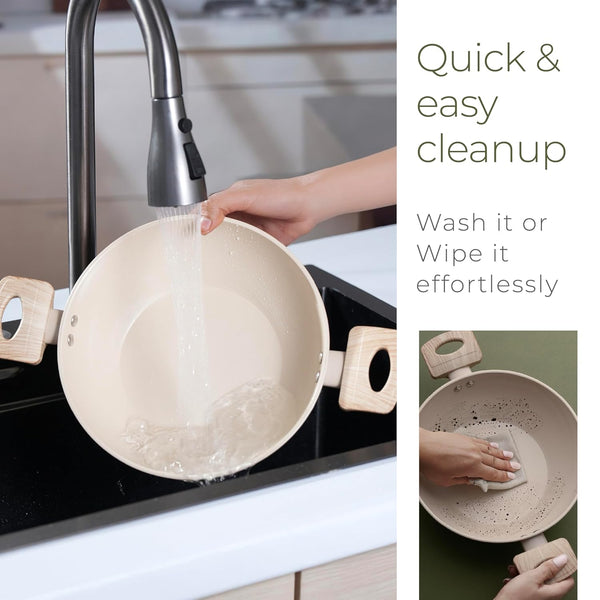 Forged Aluminium 3-Piece Cookware Set with Common Lid