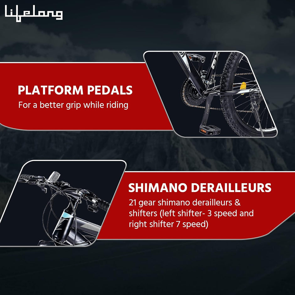 MTB 27.5T Gear Cycle – 21-Speed Shimano Mountain Bike for Men & Women (Conqueror)