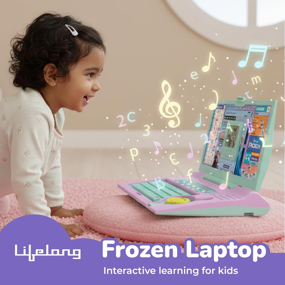 Lifelong Frozen Kids Learning Laptop with 20 Educational Modes & Music