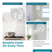 Lifelong 200 mm Exhaust Fan for Kitchen & Bathroom - 8 Inch Ventilation Fan with 31 Watt Strong Air Suction