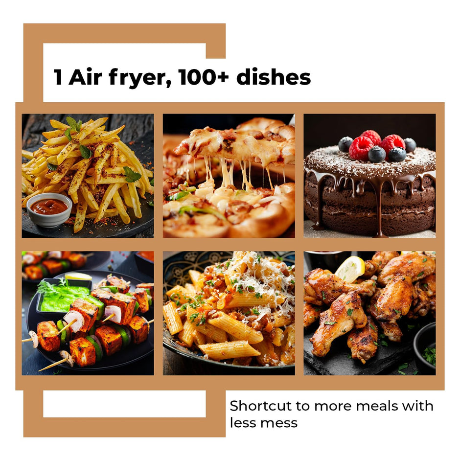 Lifelong 3.5L Small Air Fryer – Rapid Air Cooking, 90% Less Oil, 750W (Black)