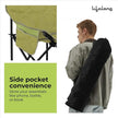 Lifelong Foldable Camping Chair – Lightweight, Durable & Portable with Side Pockets