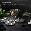 Lifelong Idli Cooker 5 Plate | 20 idlis | Stainless Steel Idli Cooker, Induction and Gas Stove Compatible Idli Maker (LLIDCKR05, Steel Silver)