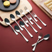 Lifelong Spoon & Fork Set 16 cm for Home & Kitchen | Stainless Steel Spoon Set| 6 Spoons & 6 Forks | Set of 12 for Dining | Mirror Polished Durable with Smooth Edges (LLCTSPF12, Silver)