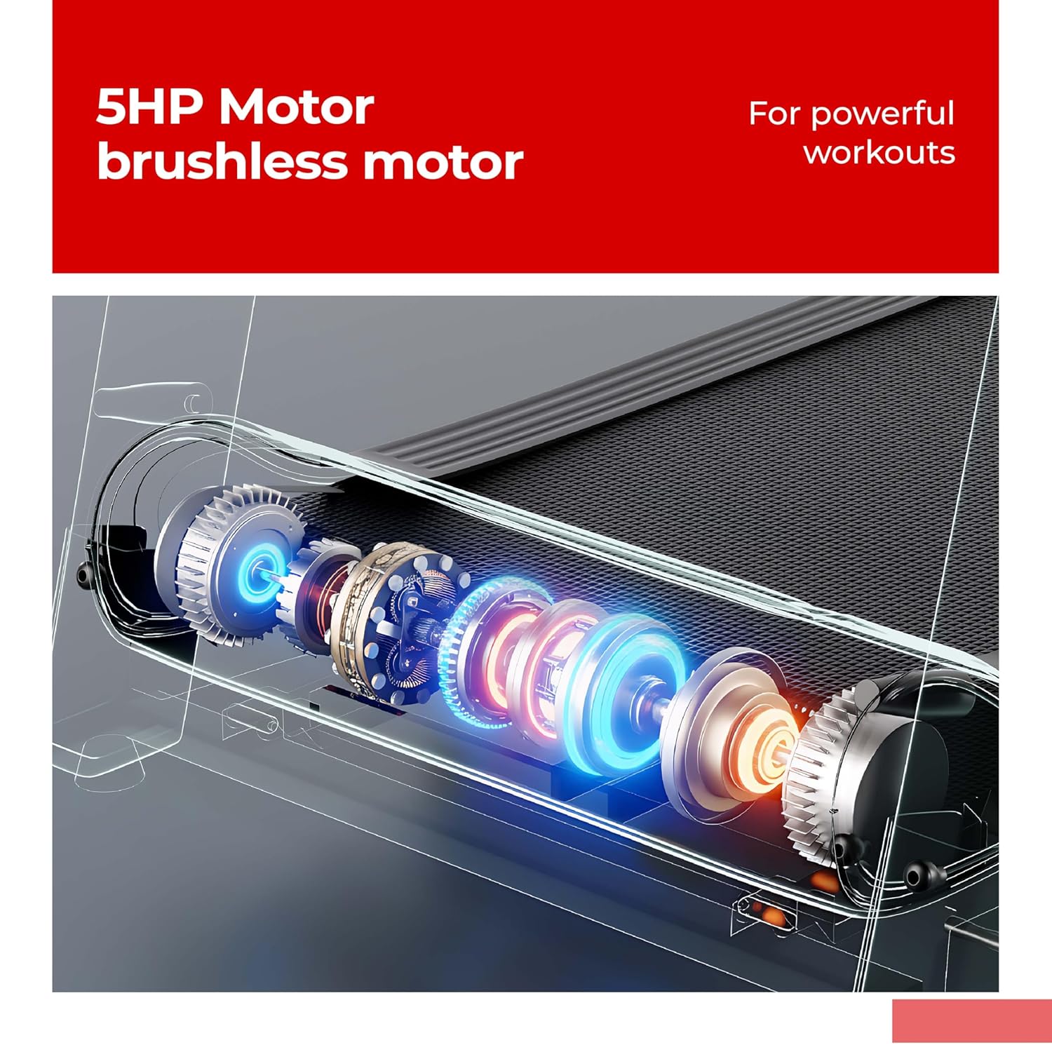 Lifelong fit Pro 5 Hp Peek Dc Brushless Motor  Auto Incline