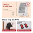 Lifelong 800 Watts Quartz Room  Heater for Bedroom | 2 Power settings