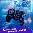 Lifelong 6x6 RC Stunt Car with Smoke, Lights, 360° Spin & Rechargeable Battery