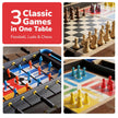 Lifelong 3-in-1 Foosball Table with Chess & Ludo for Indoor Outdoor Fun