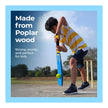Lifelong Kids Wooden Cricket Bat – Lightweight Poplar Wood, Size 1 (Blue)