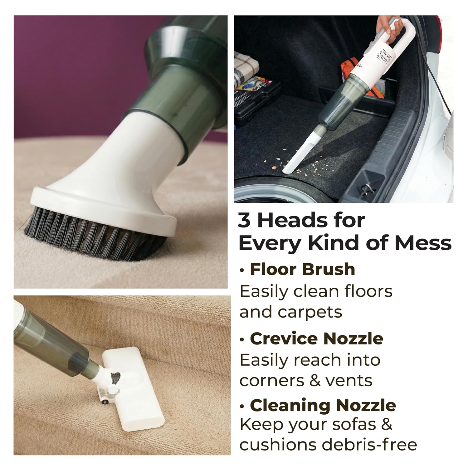 Lifelong 2-in-1 Handheld & Stick Vacuum Cleaner | 14KPA Suction