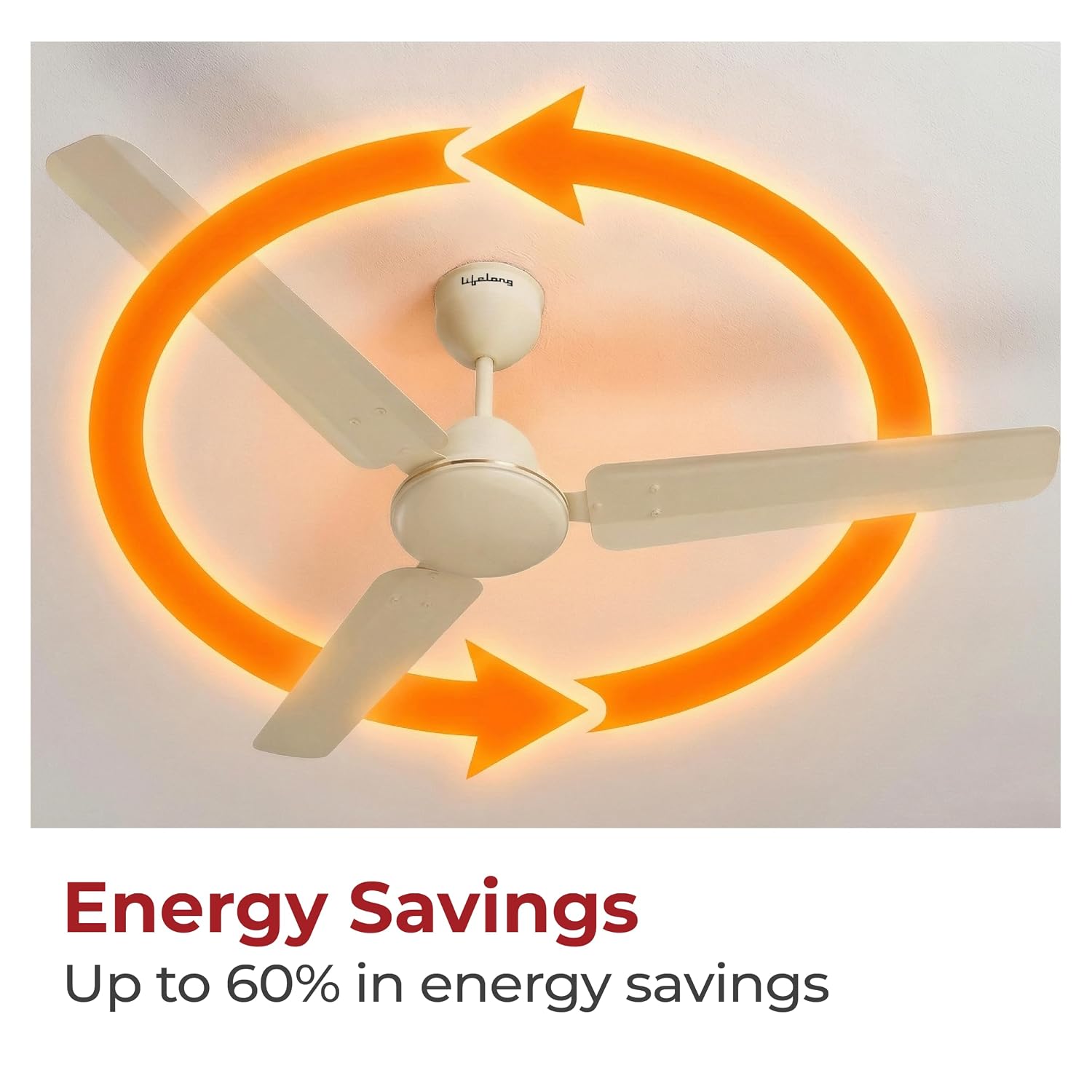 Lifelong 1200mm BLDC Ceiling Fan | Point Anywhere RF Remote Control