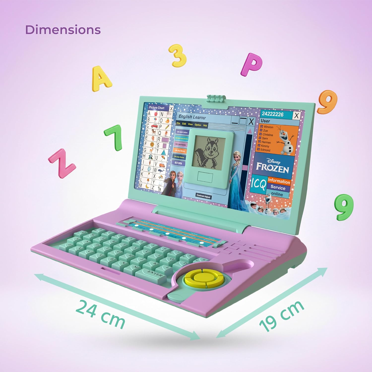 Lifelong Frozen Kids Learning Laptop with 20 Educational Modes & Music