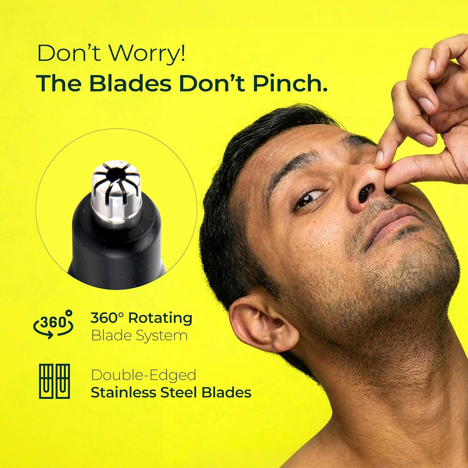Lifelong Rechargeable Nose & Ear Trimmer for Men & Women with 1.5Hr Runtime