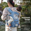 Lifelong Cuppy Infant Carrier with Hip Seat (Blue) | Ergonomic Multi-Way Baby Carrier for 0-3 Years | Adjustable, Breathable & Travel-Friendly Design