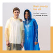 Lifelong Unisex Waterproof Raincoat – Hooded Full Sleeve Outdoor Poncho (1Pc)
