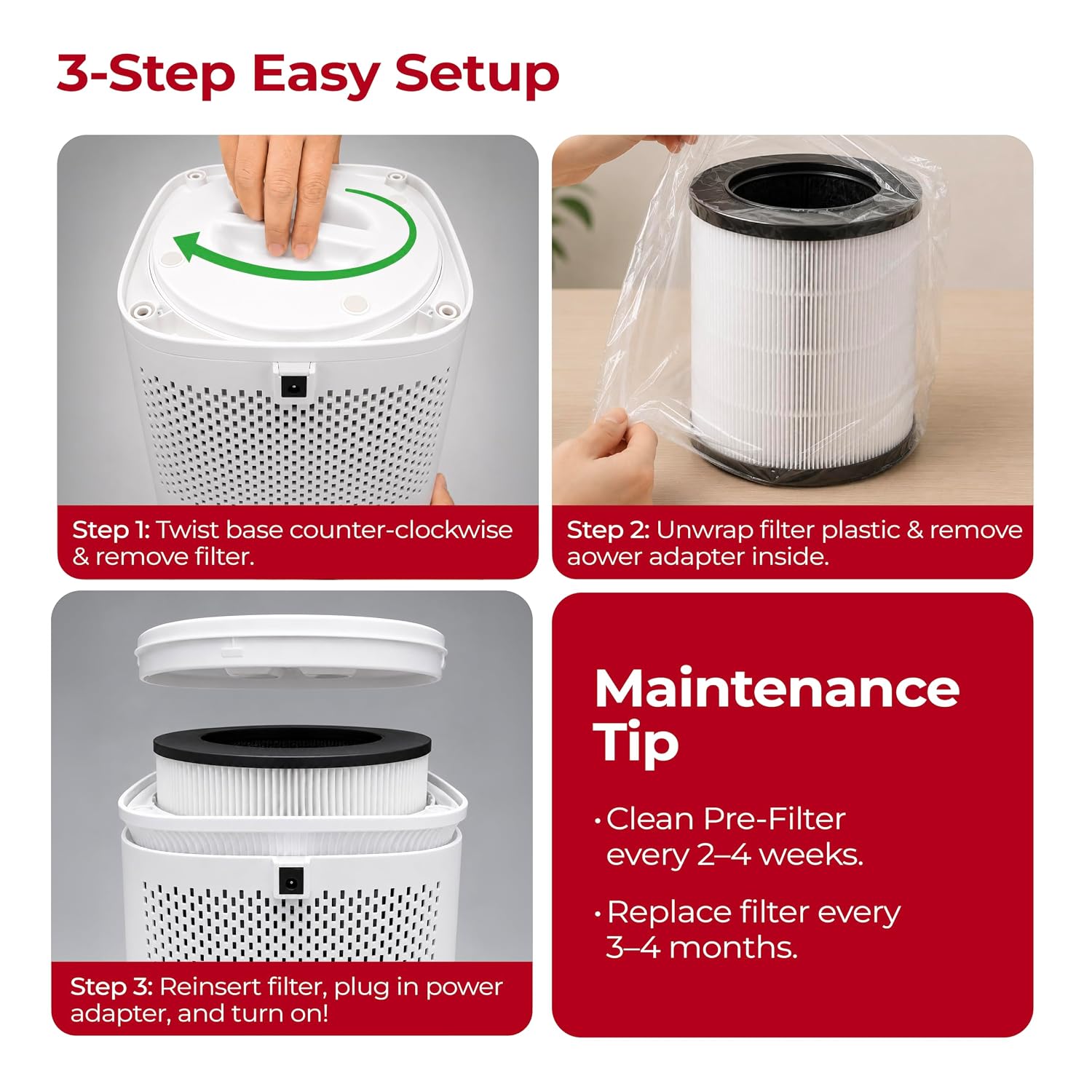 Lifelong Ecofresh 200 Air Purifier for Home & Office | Up to 220 sq ft | True HEPA H13 Filter