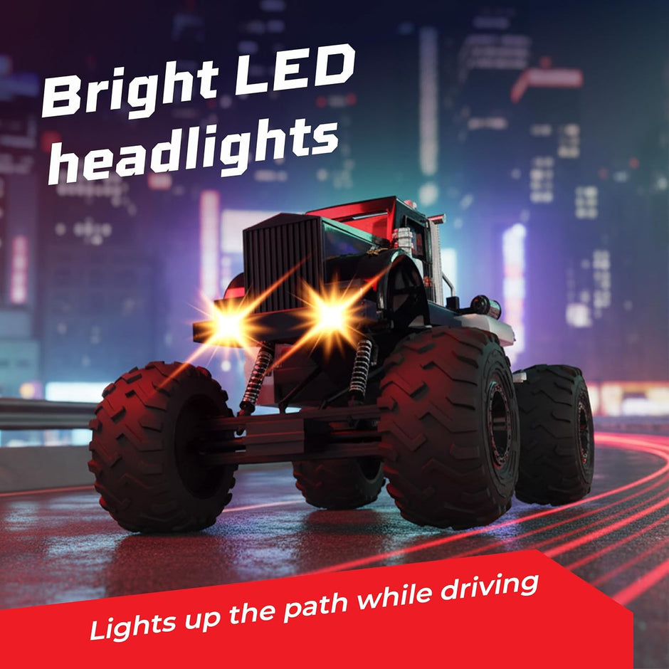 Lifelong Cuppy 4x4 Monster Drift RC Car with LED Lights & Rechargeable Battery