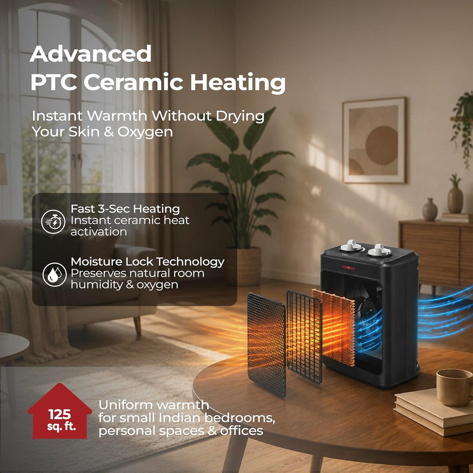 Lifelong 1500W Instant PTC Ceramic Room Heater for Home and Office