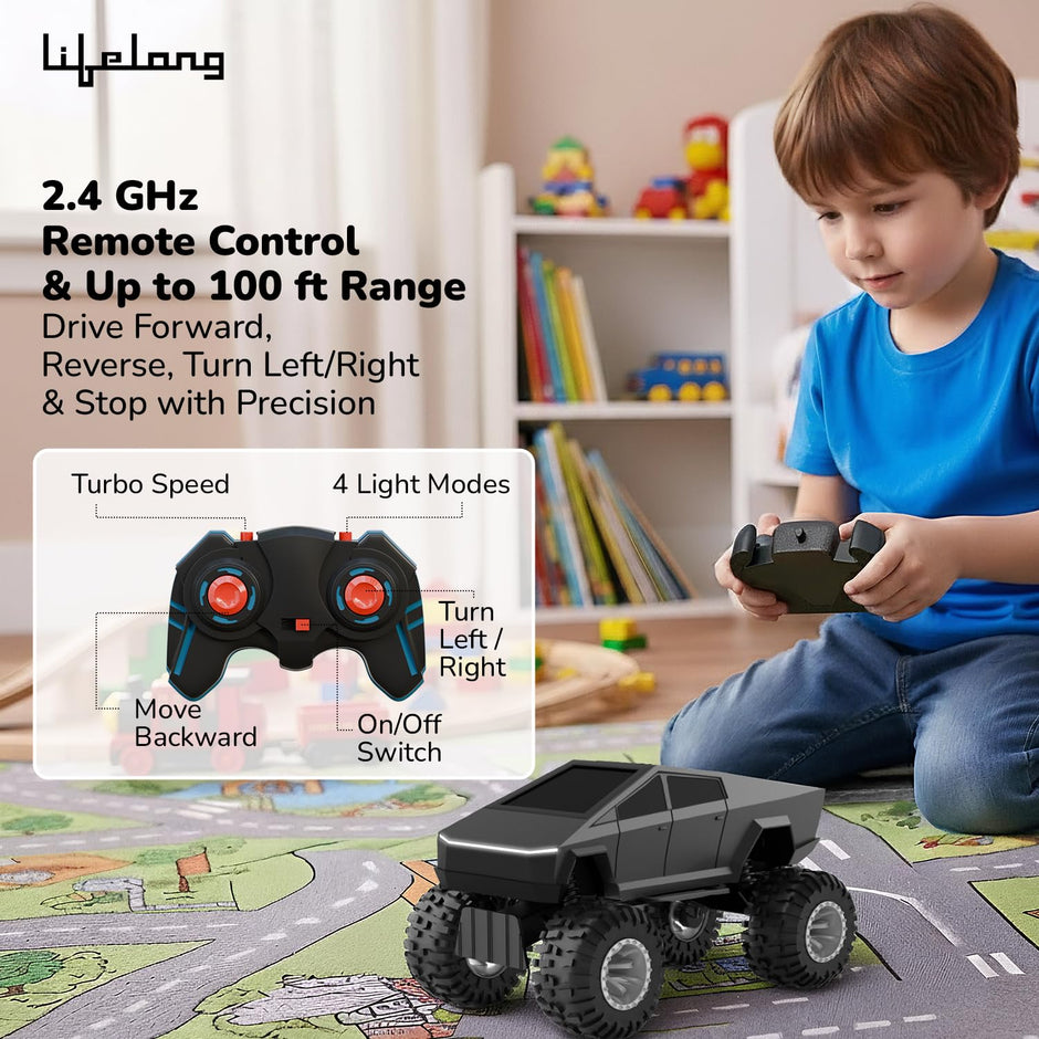 Lifelong Cuppy Cyberon RC Off Road Truck with Turbo Speed & LED Lights