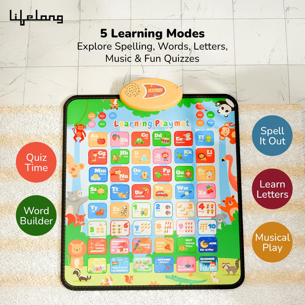 Lifelong Cuppy Talking Alphabet Learning Playmat for Kids