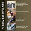 Lifelong Waterproof All-in-One Grooming Kit for Men with Type-C Charging