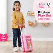 Lifelong Big Kitchen Play Set with Portable Suitcase & 28 Cooking Accessories