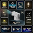 Lifelong Lightbeam 2 Pro Smart Projector – Full HD 1080P, 4K Support, 4000 Lumens, Android OS, Wi-Fi, Bluetooth Remote, HDMI 2.1, 150” Display with Dual Speakers