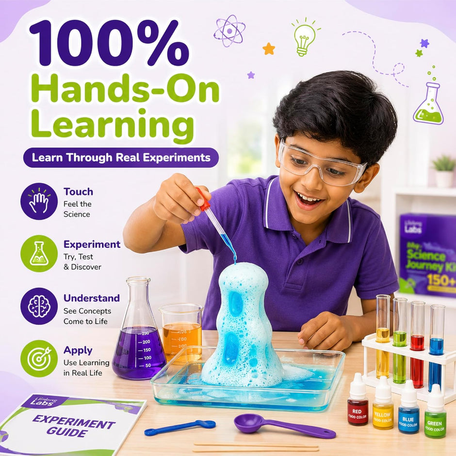 Lifelong Labs Science Kit | 150+ STEM Experiments for Kids Ages 6-15