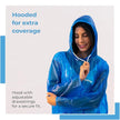 Lifelong Waterproof Unisex Raincoat – Hooded Full Sleeve Outdoor Poncho for Men, Women, Boys & Girls, Lightweight Travel Rainwear (1 Pc)