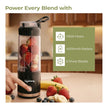 Lifelong Portable Blender 650ml | Portable Juicer Mixer for Smoothies & Juice | 4000mAh USB Rechargeable | 6 Stainless Steel Blades, Durable ABS Build | Detachable Build for Easy Clean | Carry Handle